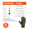 Proflex By Ergodyne ANSI A7 Nitrile Coated CR Gloves, Green, Size S 7070